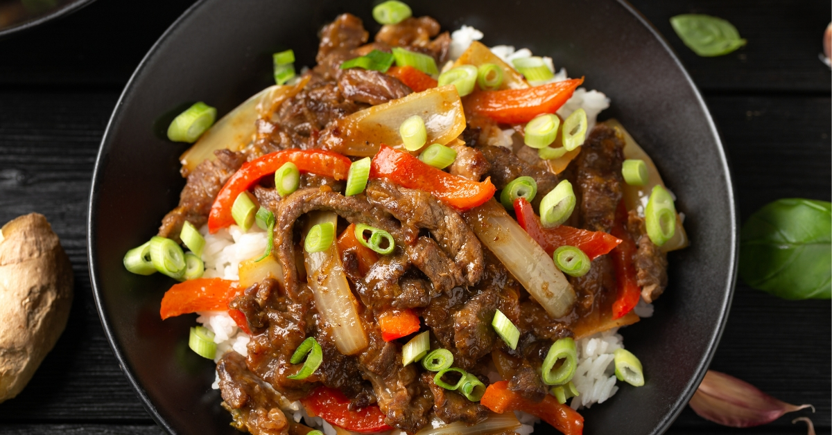 beef pepper rice