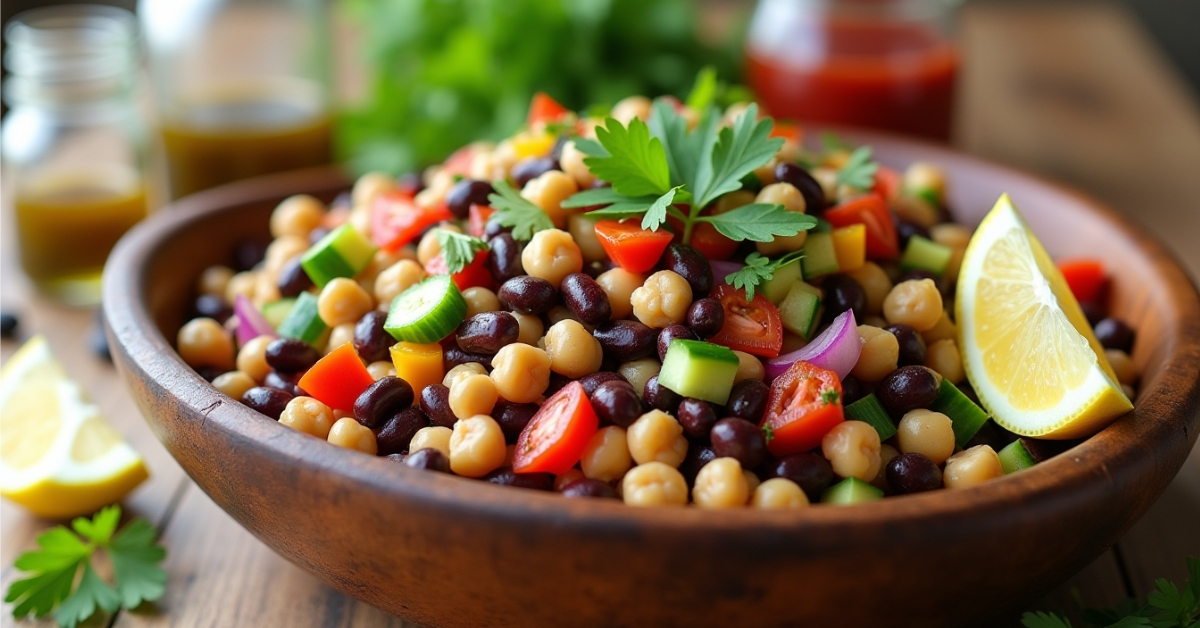 dense bean salad 1